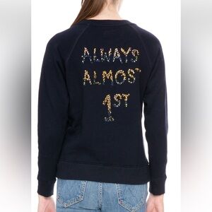 COPY - MOTHER Swarovski “Always Almost 1st” Sweatshirt